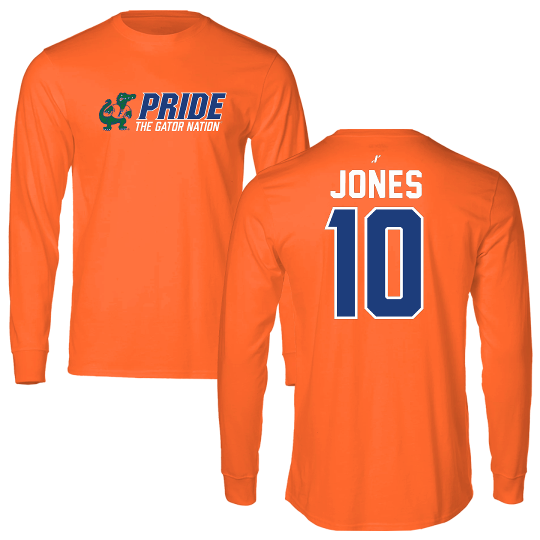 University of Florida Soccer Orange General Long Sleeve - #10 Madison Jones