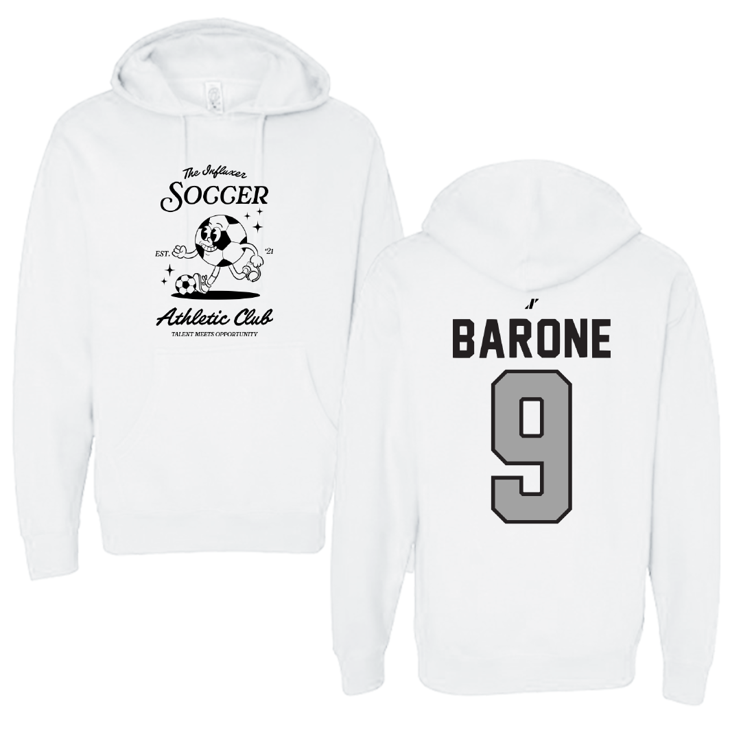 Soccer White Influxer Athletic Club Hoodie - #9 Madeleine Barone