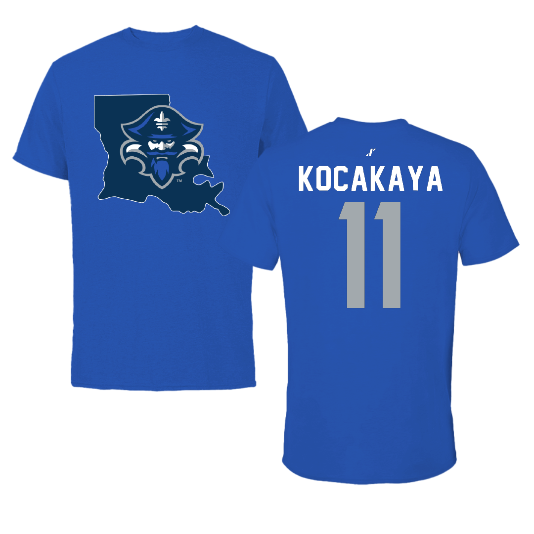 University of New Orleans Volleyball Blue State Performance Tee - #11 Buse Kocakaya