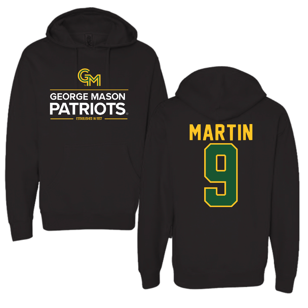 George Mason University Soccer Black General Hoodie - #9 Mia Martin