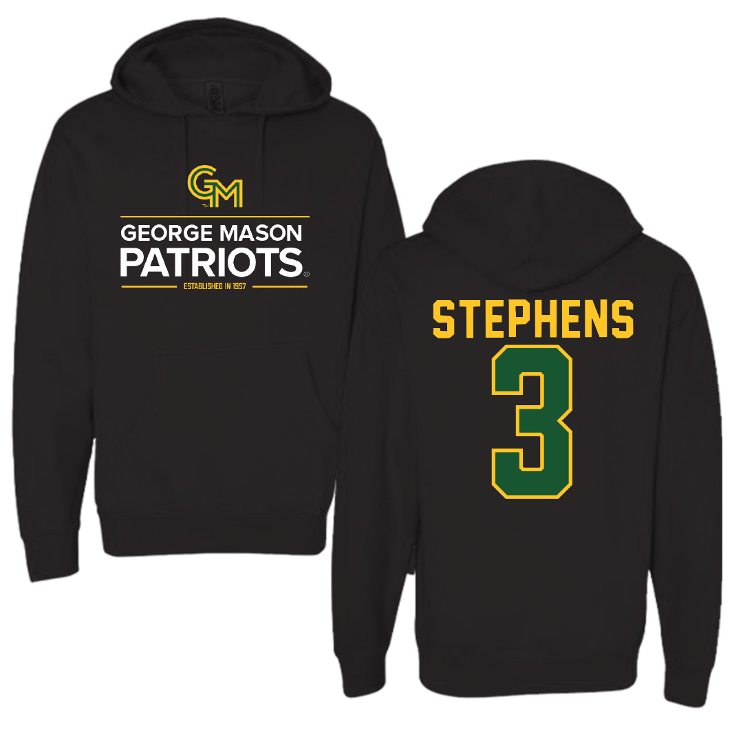 George Mason University Soccer Black General Hoodie - #3 Levi Stephens