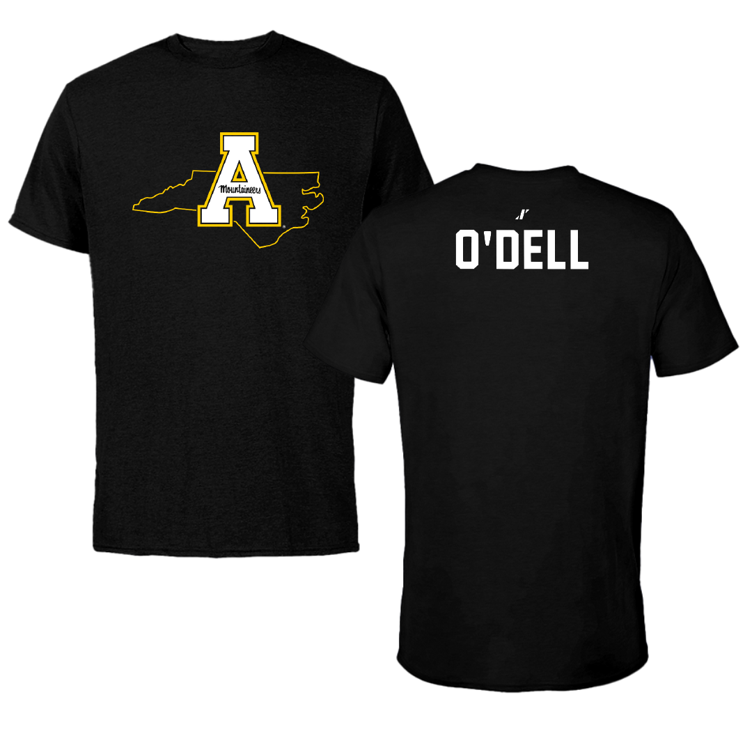 Appalachian State University Wrestling Black State Tee - Kailan O'Dell