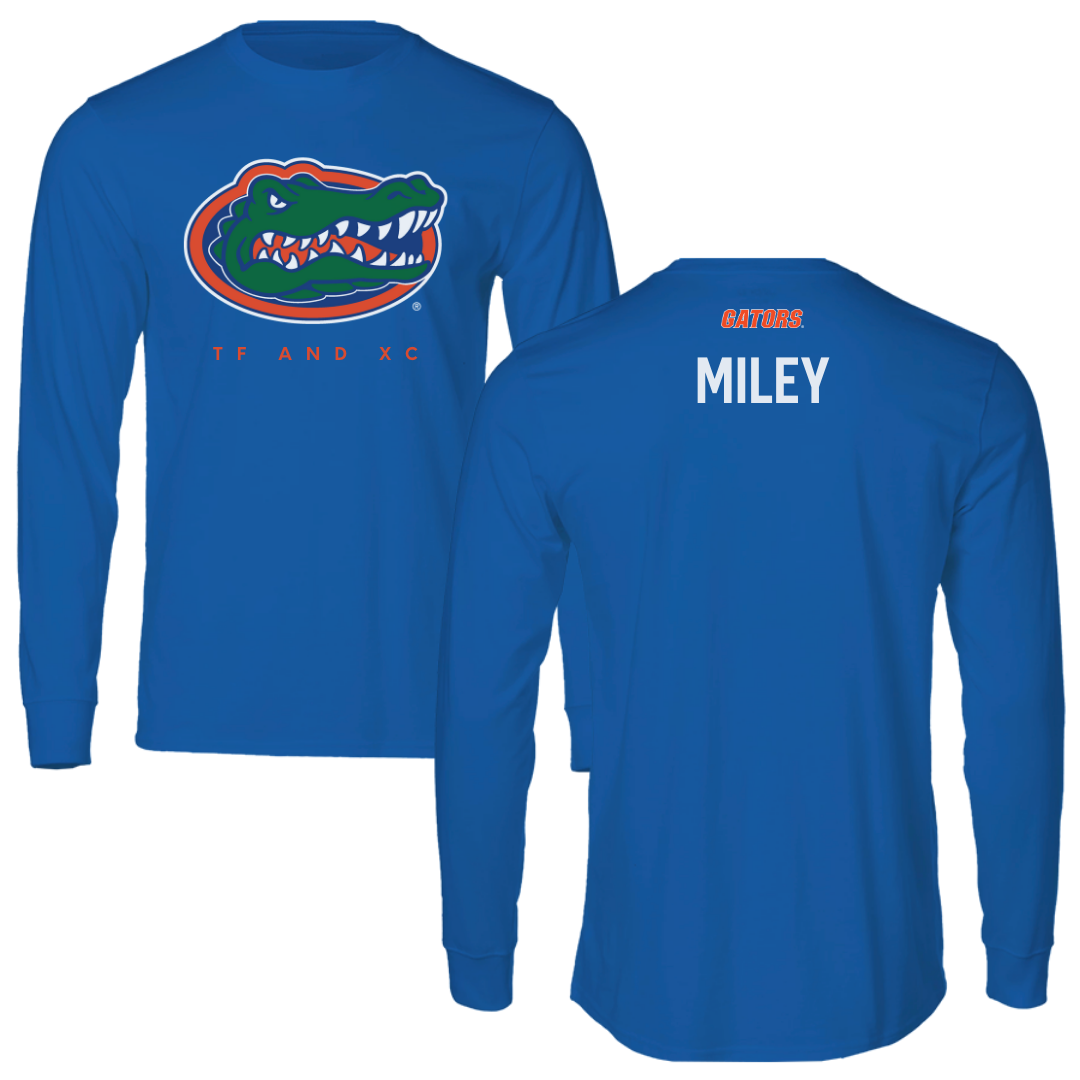 University of Florida TF and XC Blue Mascot Performance Long Sleeve - Jacob Miley
