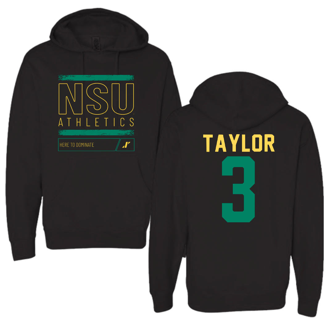 Norfolk State University Softball Black Dominate Hoodie - #3 Victoria Taylor