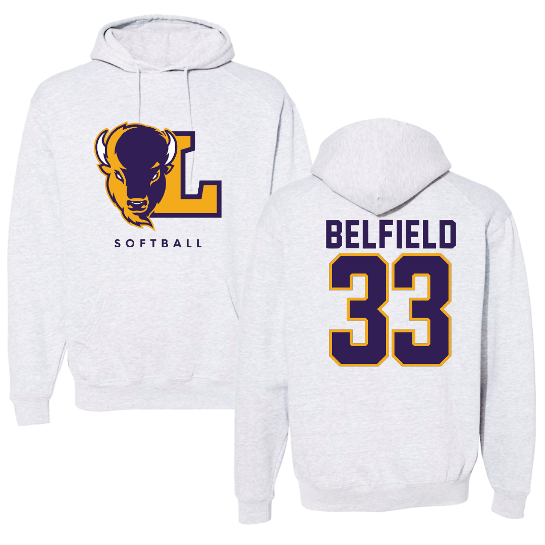 Lipscomb University Softball Gray Hoodie - #33 Kaylyn Belfield