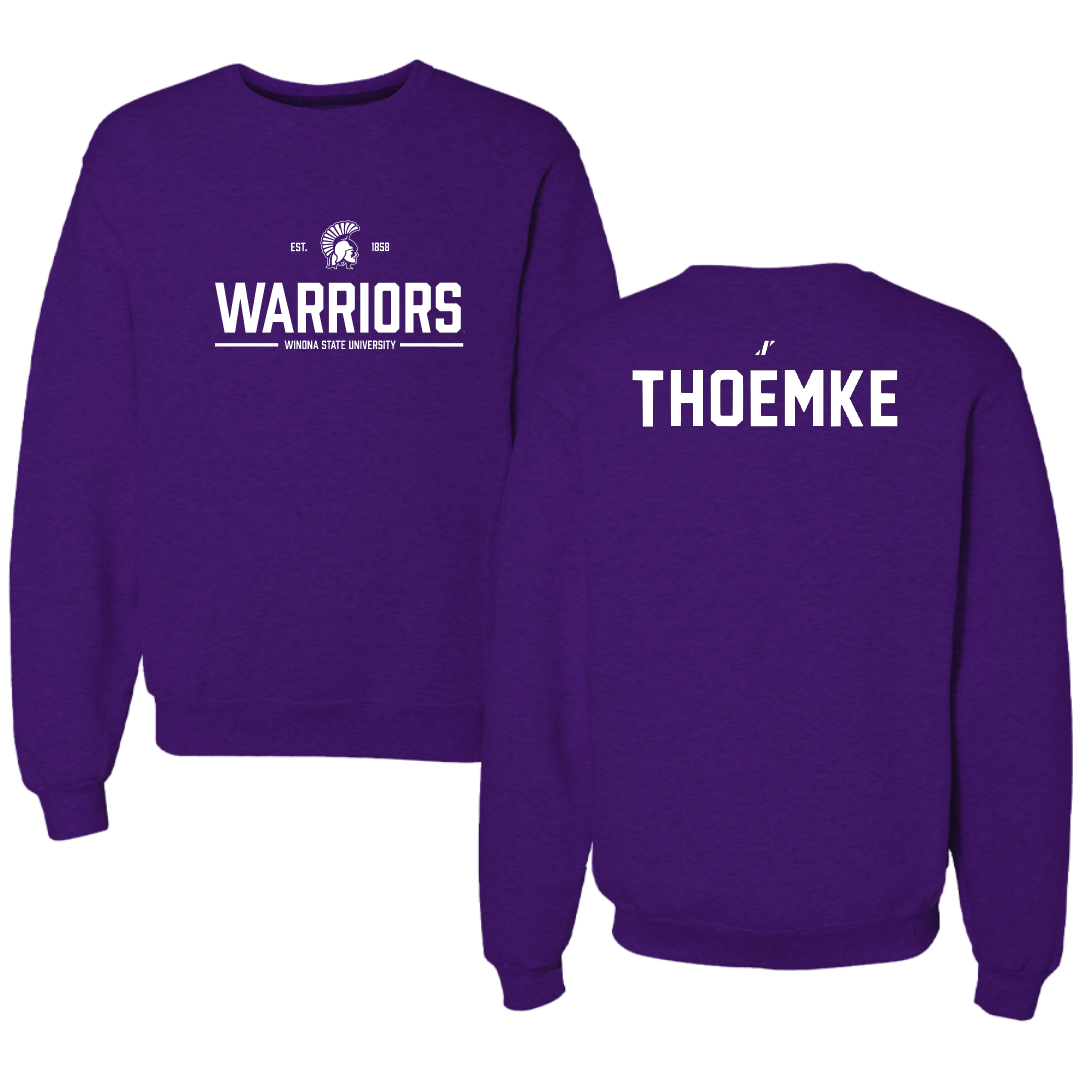 Winona State University Tennis Purple General Crewneck - Clara Thoemke