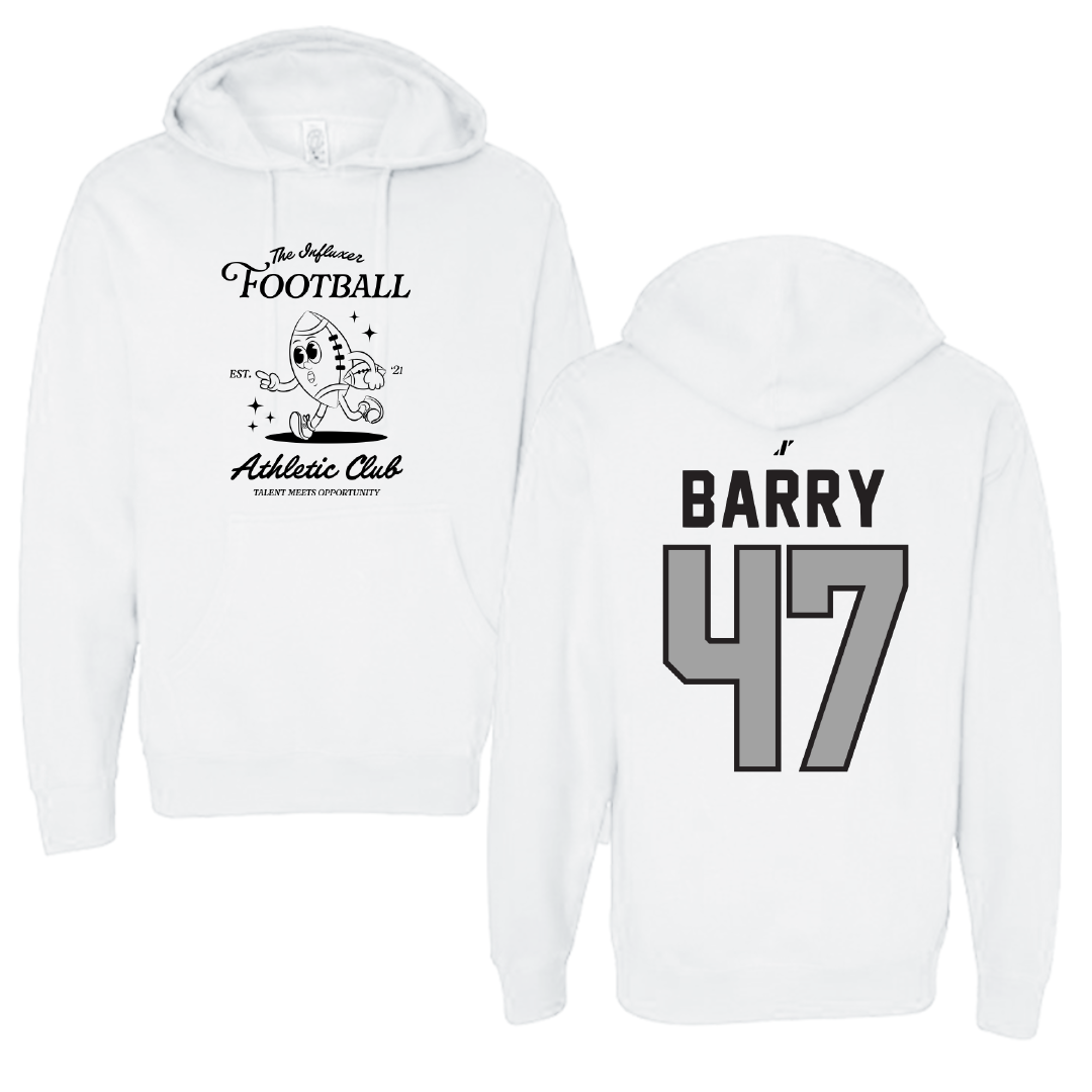 Football White Influxer Athletic Club Hoodie - #47 Jackson Barry