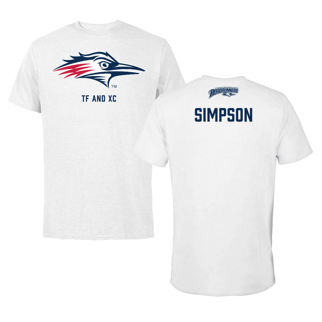 Metropolitan State University of Denver TF and XC White Tee - Jacob Simpson
