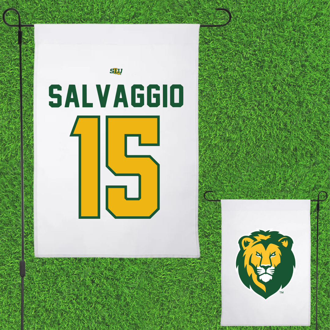 Southeastern Louisiana University Baseball White Garden Flag - #15 TJ Salvaggio