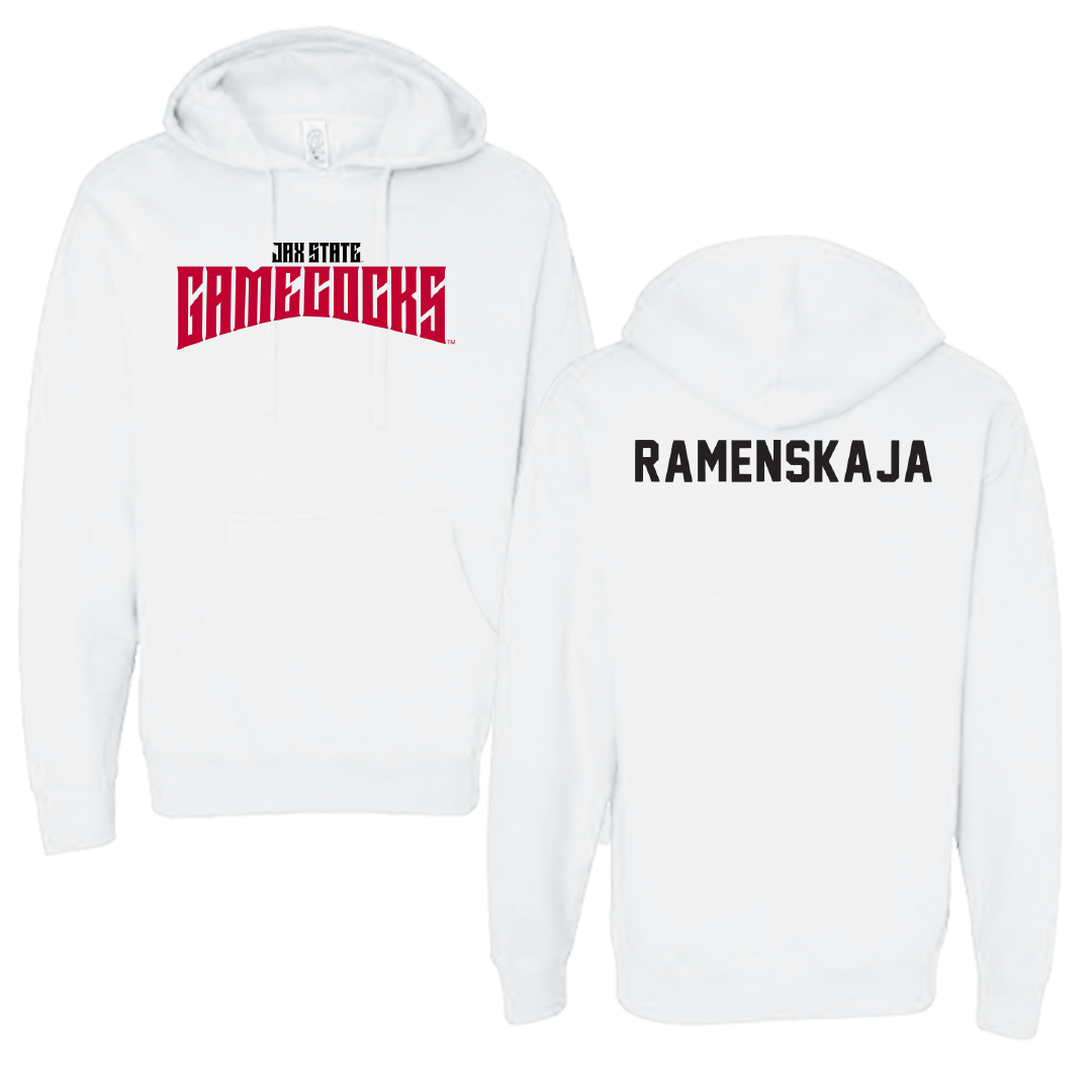 Jacksonville State University Tennis White Classics Hoodie - Polina Ramenskaja