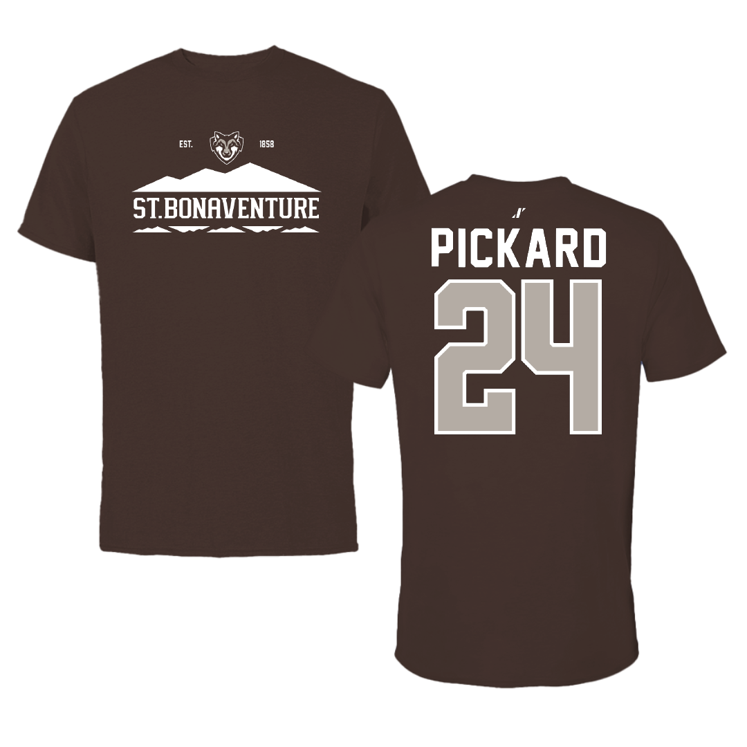 St. Bonaventure University Soccer Brown General Tee - #24 Kristin Pickard