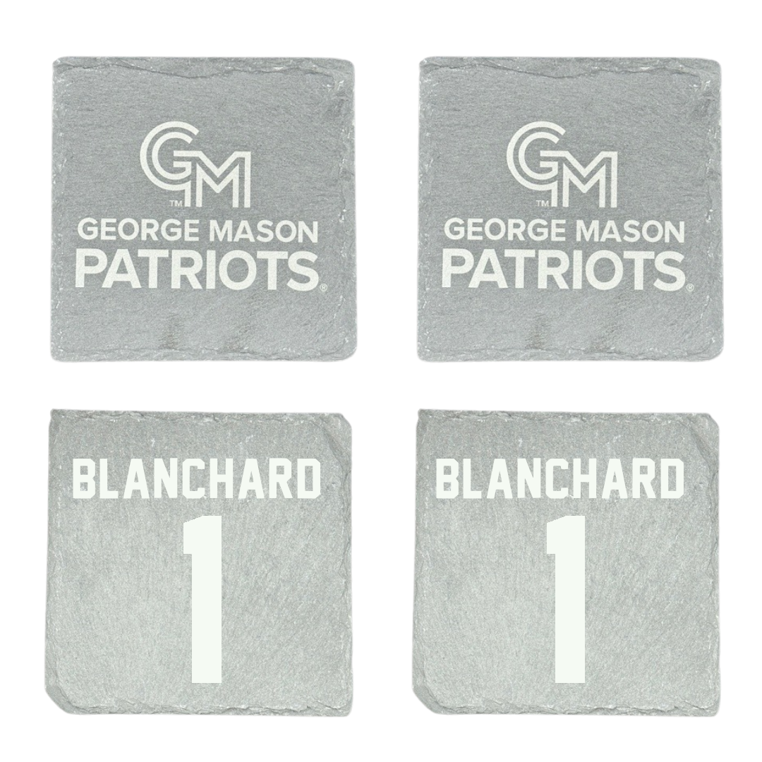 George Mason University Baseball Stone Coaster (4 Pack)  - #1 Evan Blanchard