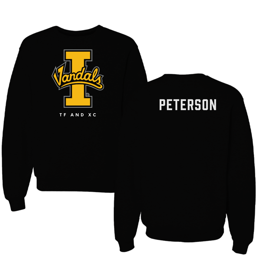 University of Idaho TF and XC Black Crewneck - Landon Peterson