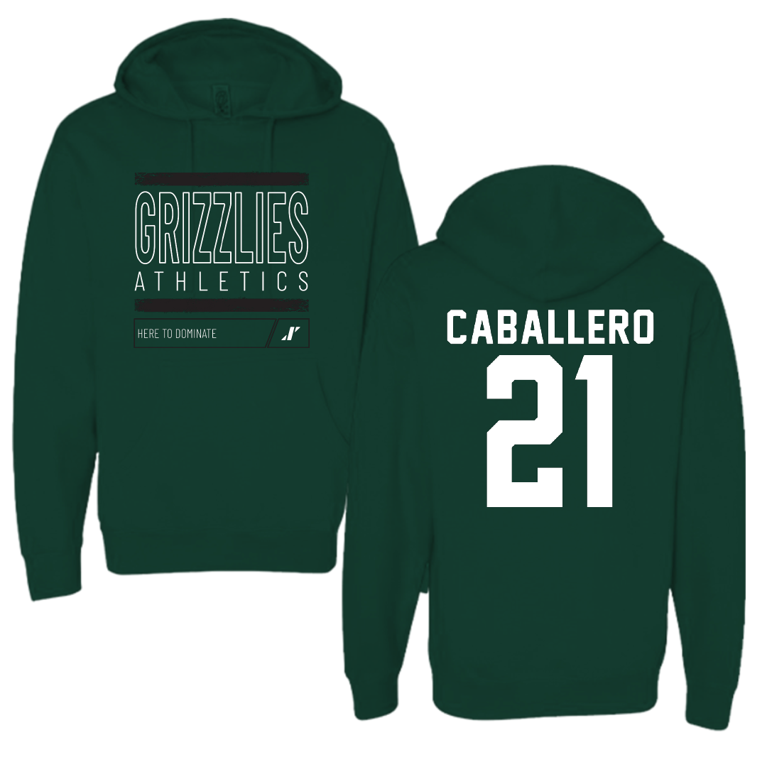 Adams State University Soccer Forest Green Dominate Hoodie - #21 Karlee Caballero
