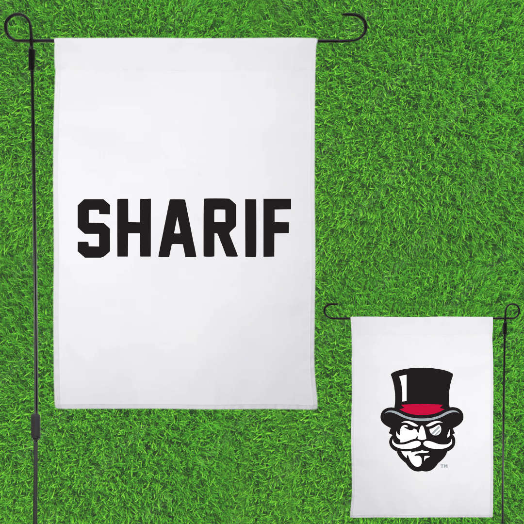 Austin Peay State University TF and XC White Garden Flag - Amani Sharif