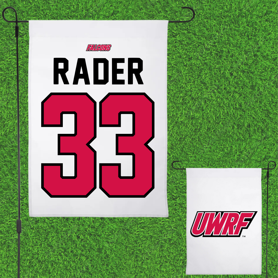 University of Wisconsin-River Falls Ice Hockey White Garden Flag - #33 Anna Rader