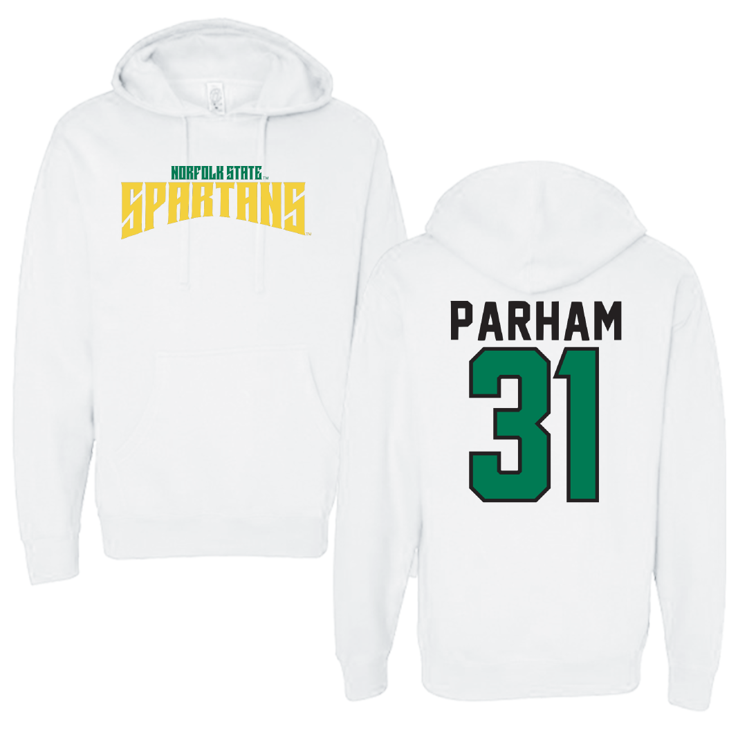 Norfolk State University Football White Classic Hoodie - #31 Christian Parham