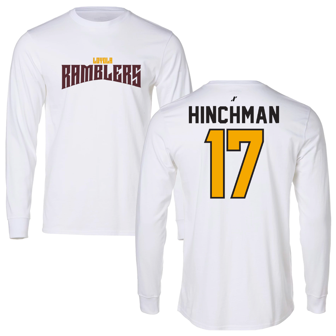 Loyola University-Chicago Volleyball White Classic Long Sleeve - #17 Grace Hinchman