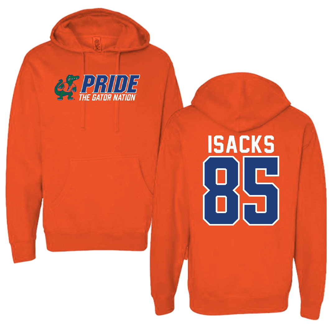 University of Florida Football Orange General Hoodie - #85 Scott Isacks
