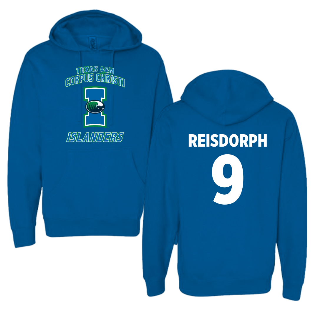 Texas A&M University-Corpus Christi Baseball Blue Hoodie - #9 Chance Reisdorph