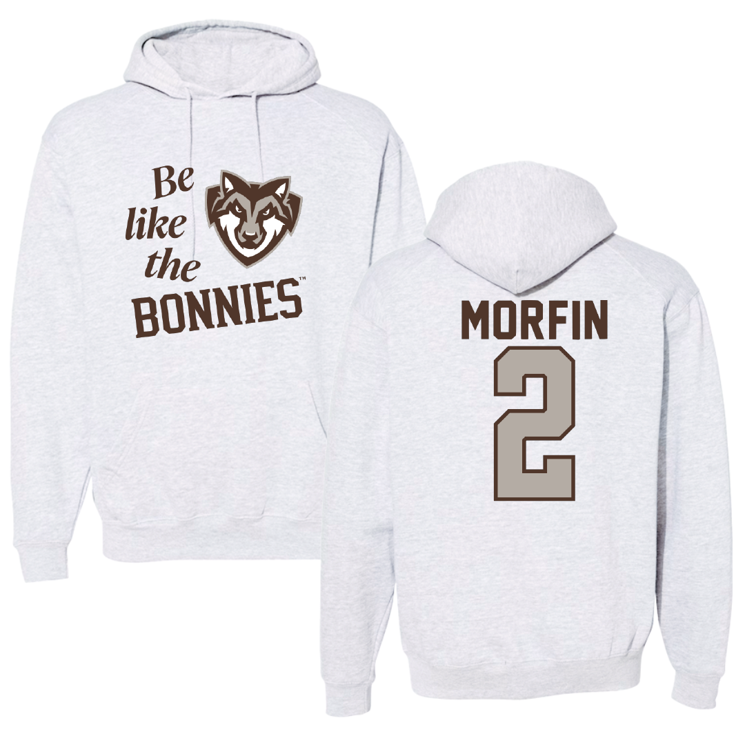 St. Bonaventure University Soccer Light Gray Be Like Us Hoodie - #2 Sean Morfin