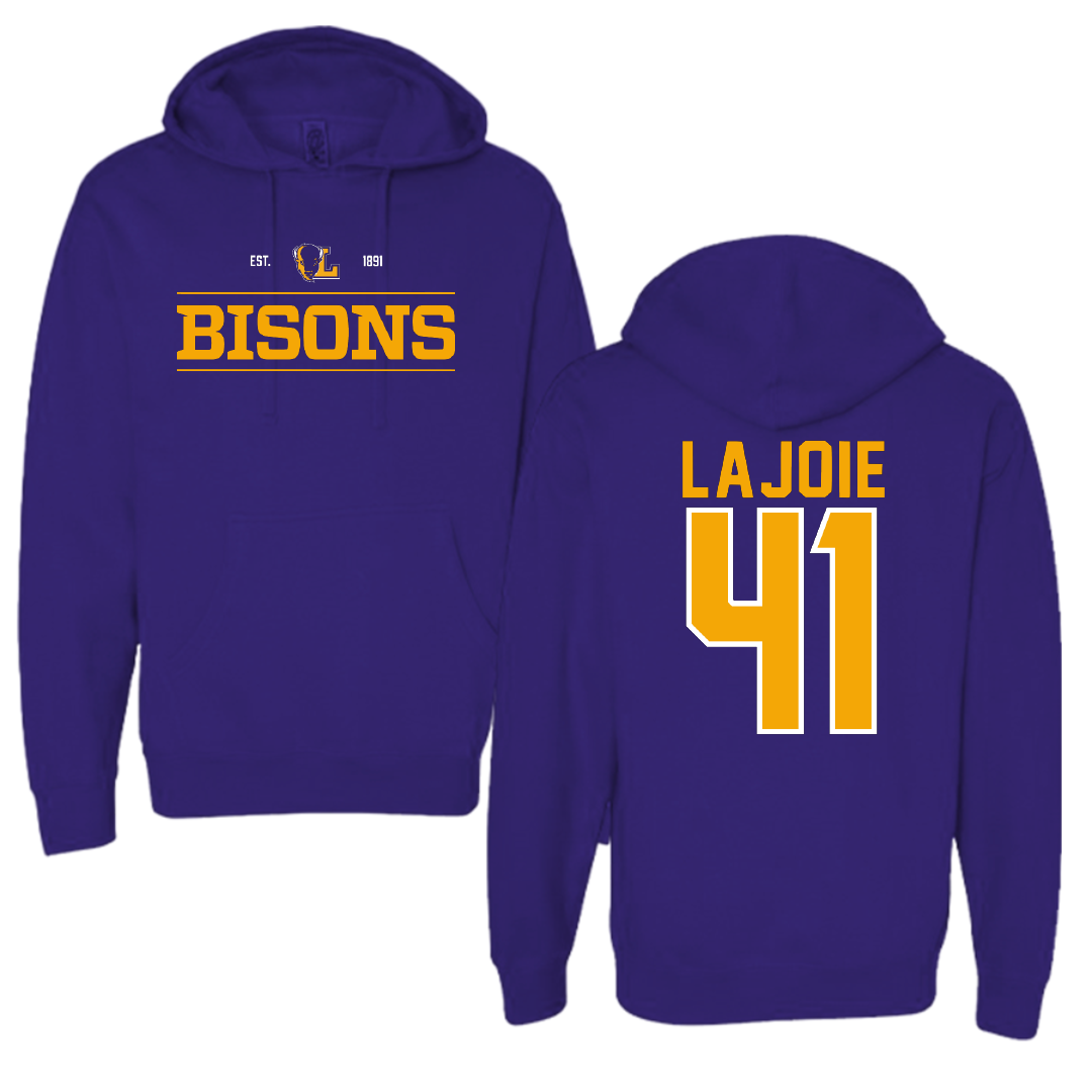 Lipscomb University Baseball Purple General Hoodie - #41 Josh Lajoie