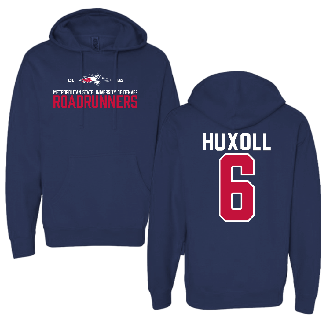 Metropolitan State University of Denver Volleyball Navy General Hoodie - #6 Alivia Huxoll