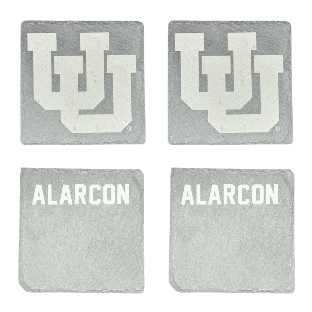 University of Utah Swimming & Diving Stone Coaster (4 Pack)  - Landon Alarcon