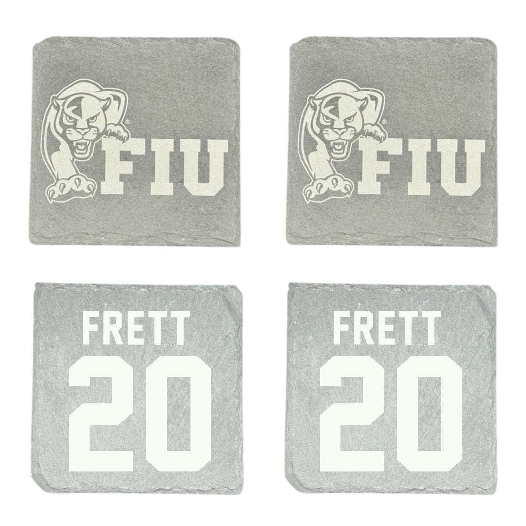 Florida International University Baseball Stone Coaster (4 Pack)  - #20 Kishon Frett