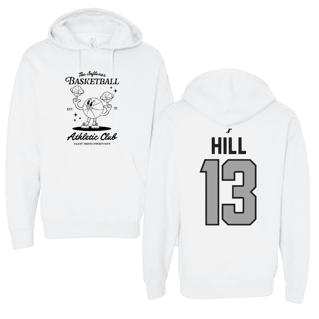 Basketball White Influxer Athletic Club Hoodie - #13 Taliah Hill