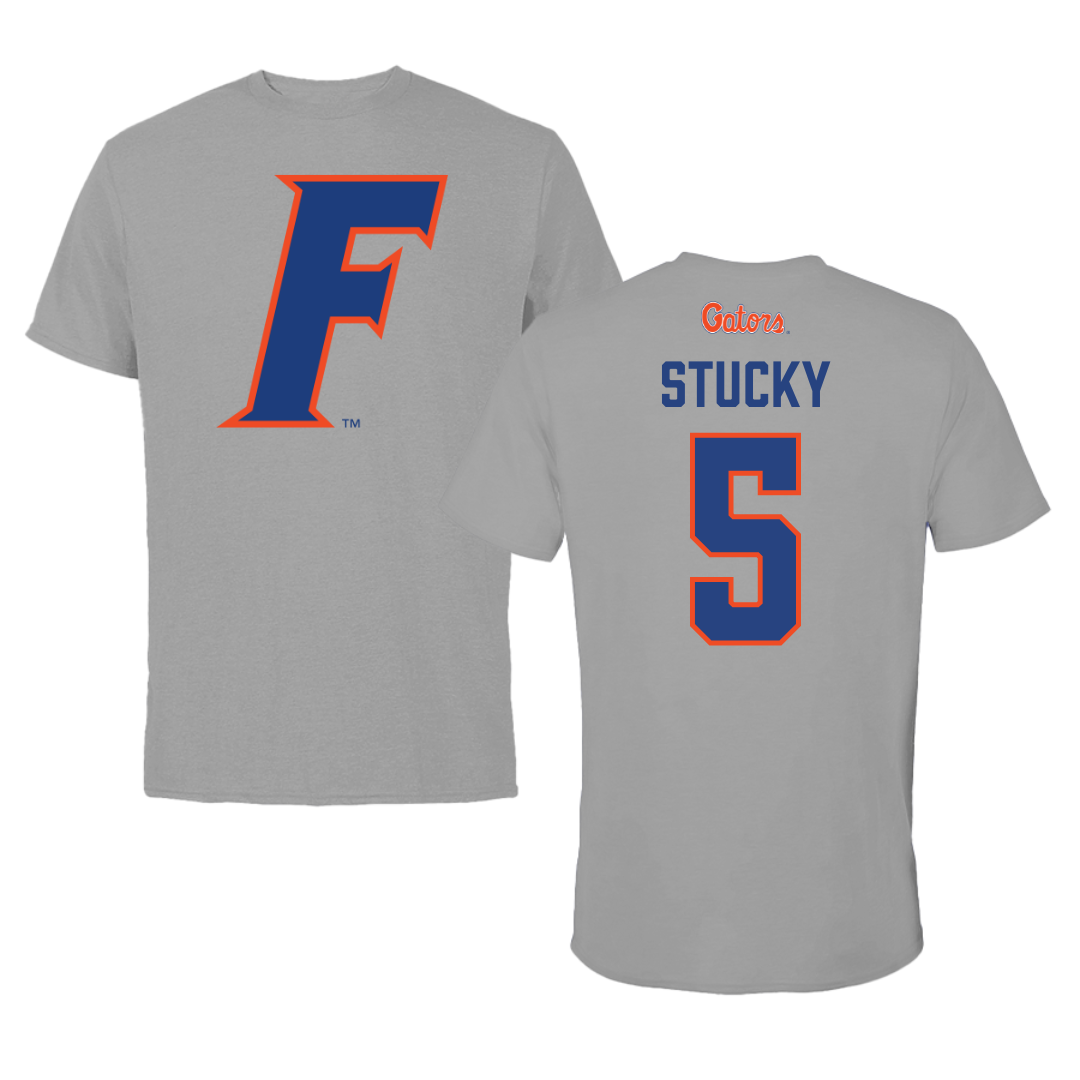University of Florida Volleyball Dark Gray Tee - #5 Alexis Stucky