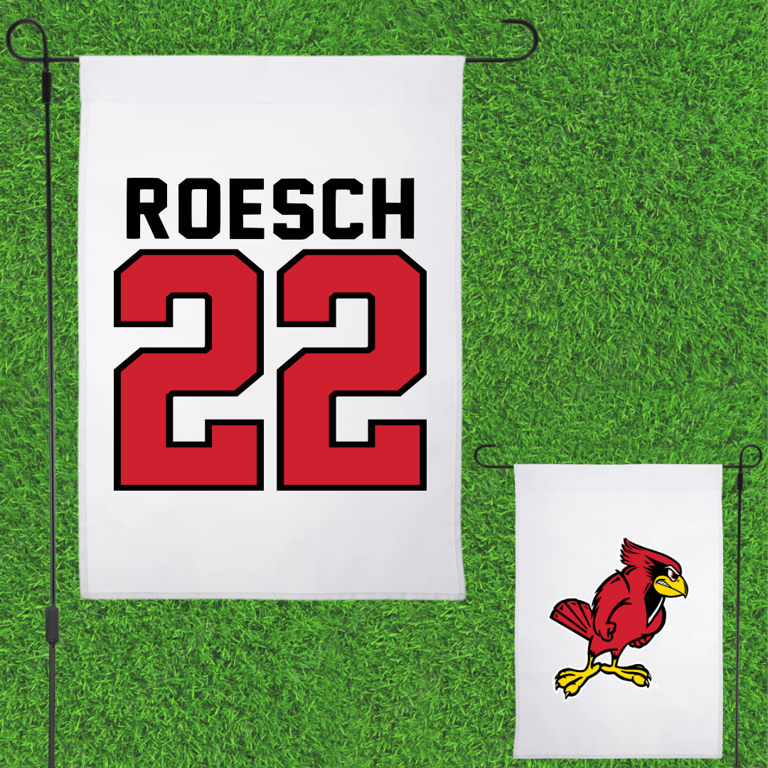 Illinois State University Baseball White Garden Flag - #22 Braden Roesch