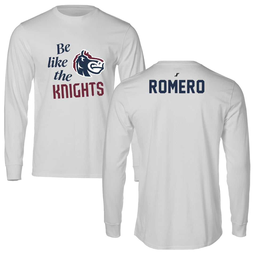 Fairleigh Dickinson University-Metropolitan Campus TF and XC Light Gray Be Like Us Performance Long Sleeve - Zander Romero