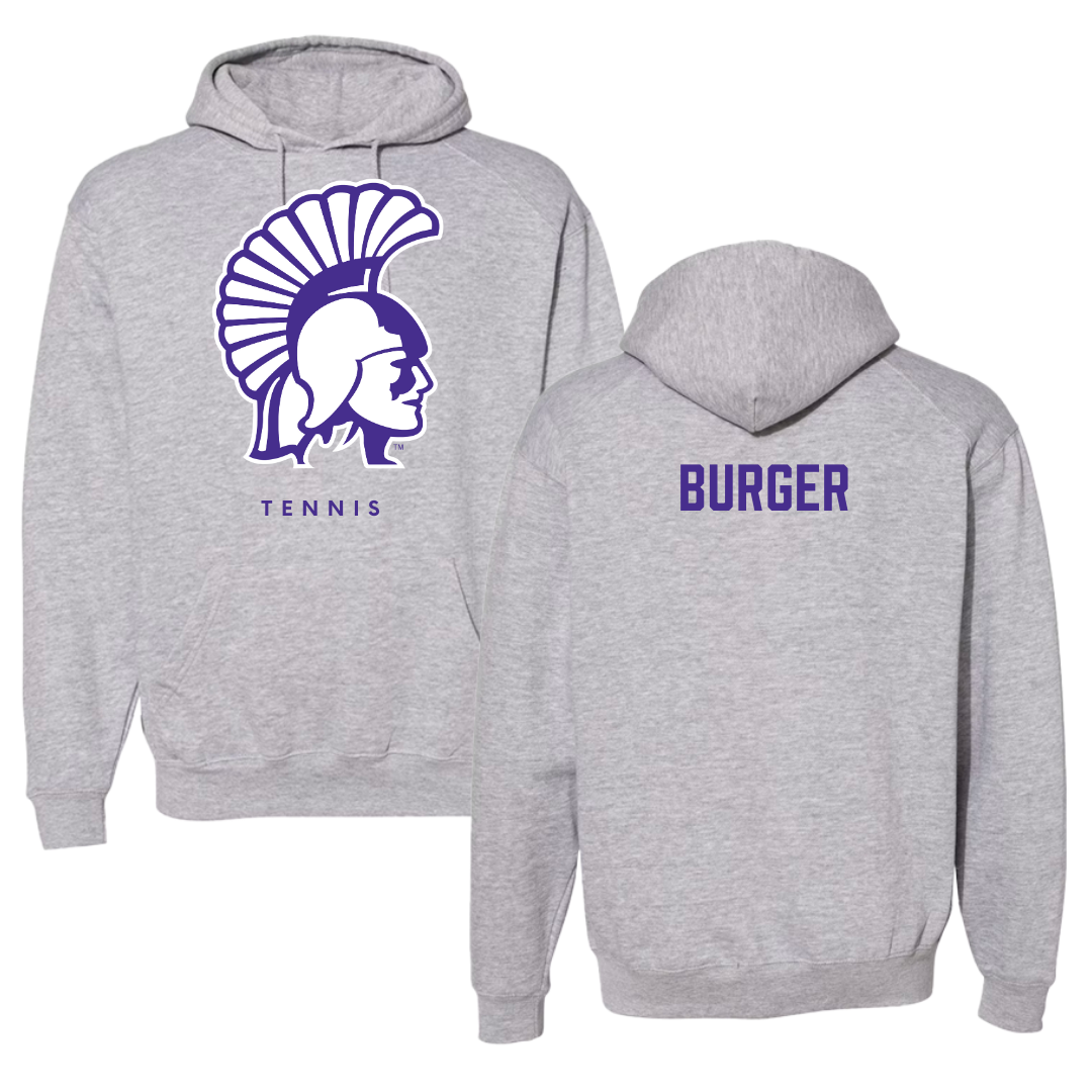 Winona State University Tennis Gray Hoodie - Ally Burger