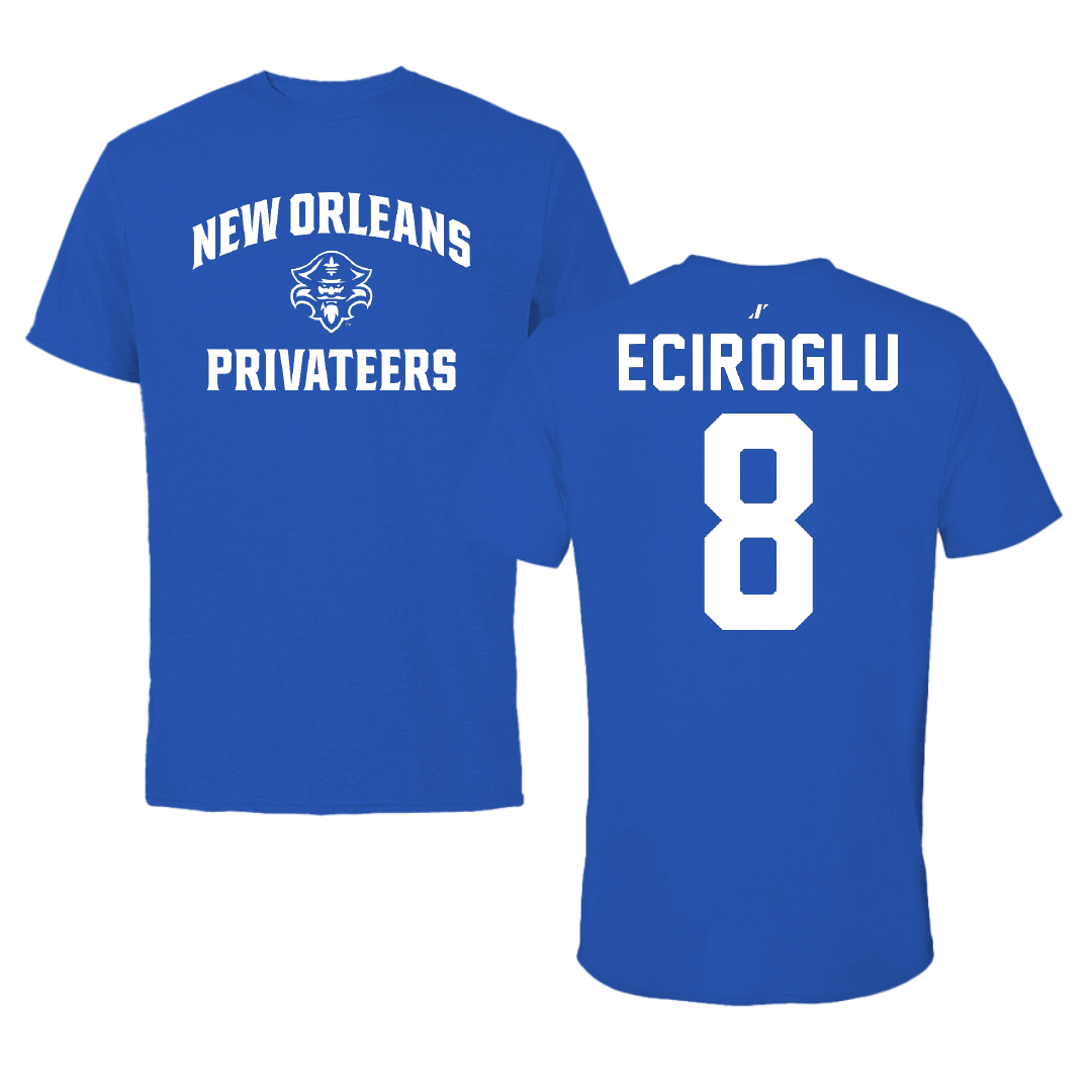 University of New Orleans Volleyball Blue General Performance Tee - #8 Defne Eciroglu