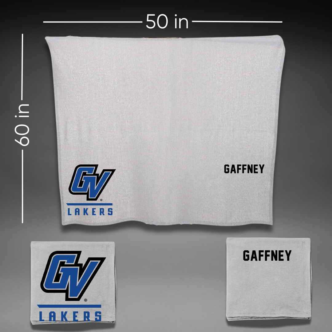 Grand Valley State University Wrestling Gray Blanket - Noelle Gaffney