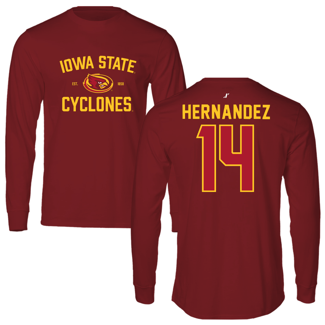 Iowa State University Soccer Cardinal General Long Sleeve - #14 Lauren Hernandez