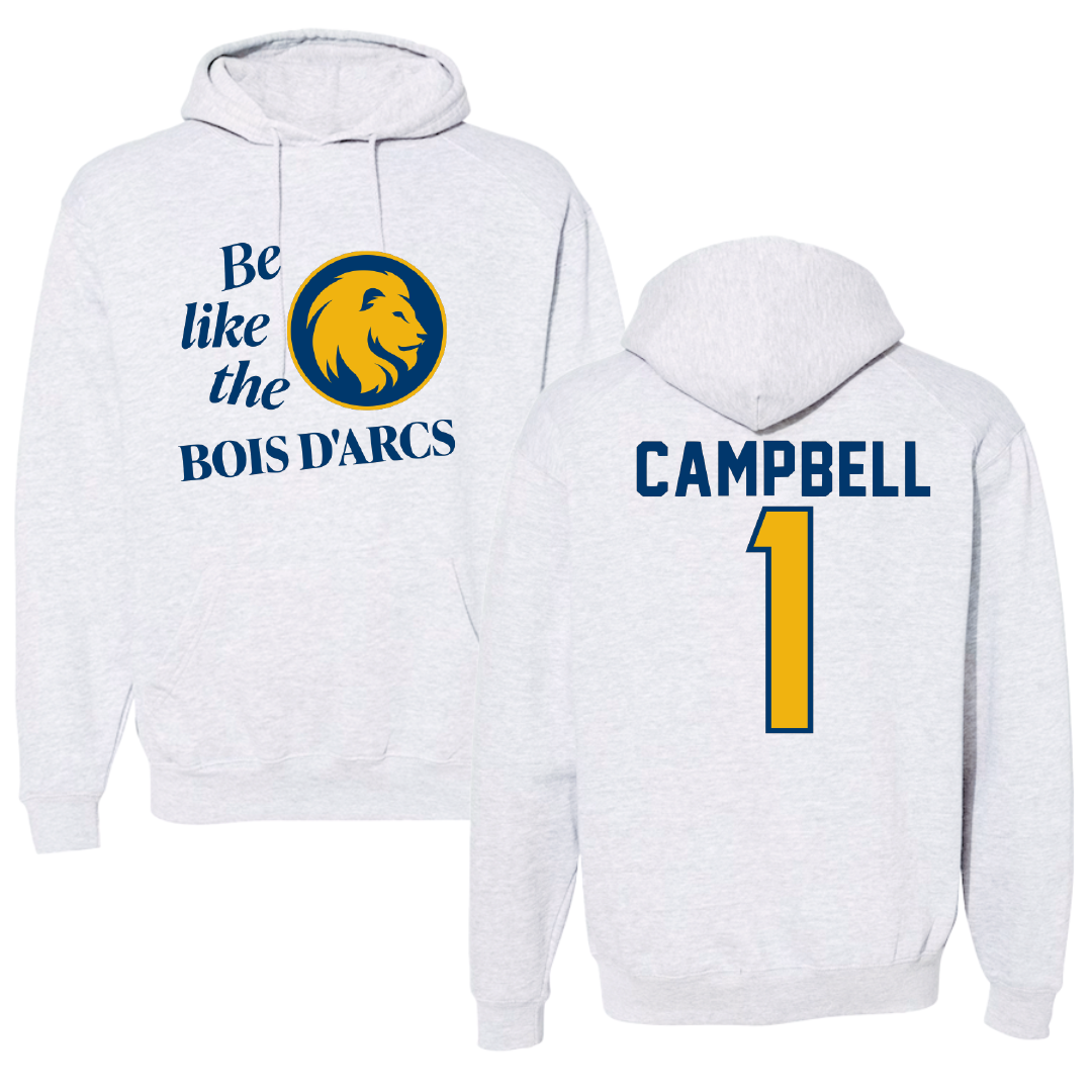 East Texas A&M University Volleyball Light Gray Be Like Us Hoodie - #1 Gracie Campbell