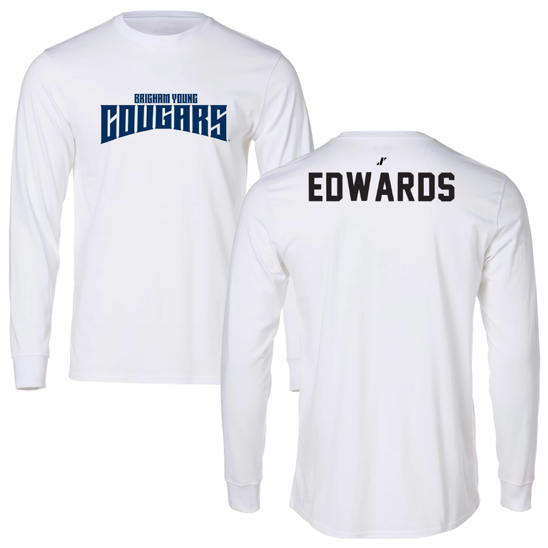 Brigham Young University Swimming & Diving White Classic Long Sleeve - Emerson Edwards