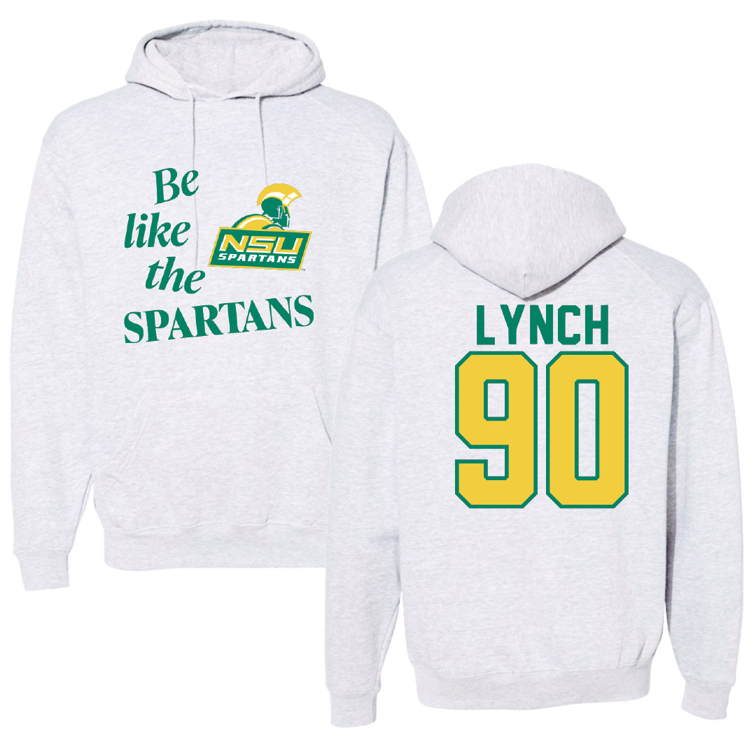 Norfolk State University Football Light Gray Be Like Us Hoodie - #90 Keshawn Lynch