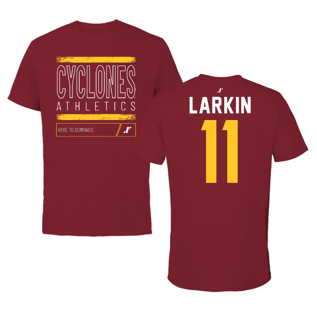 Iowa State University Volleyball Cardinal Dominate Tee - #11 Reaghan Larkin