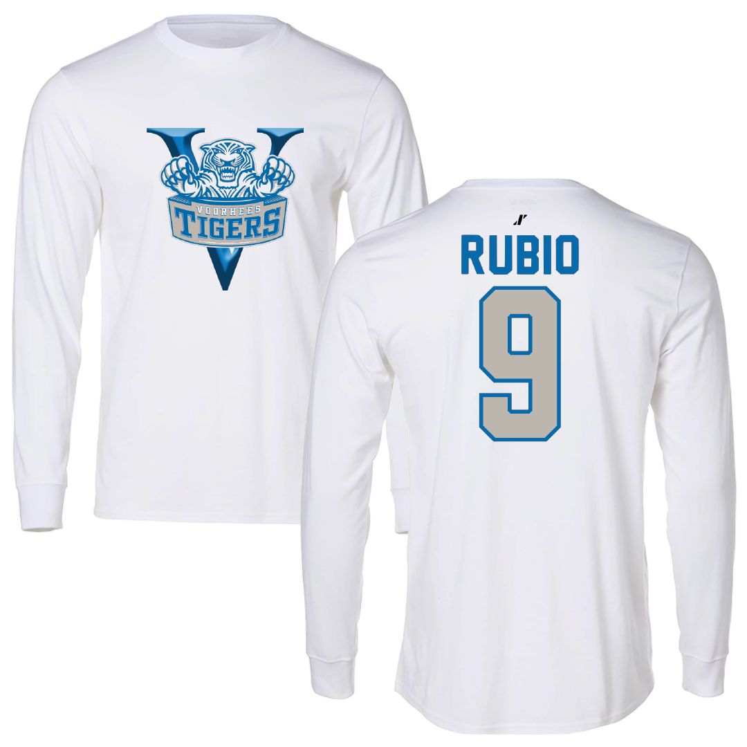 Voorhees University Baseball White Long Sleeve - #9 Miguel Rubio