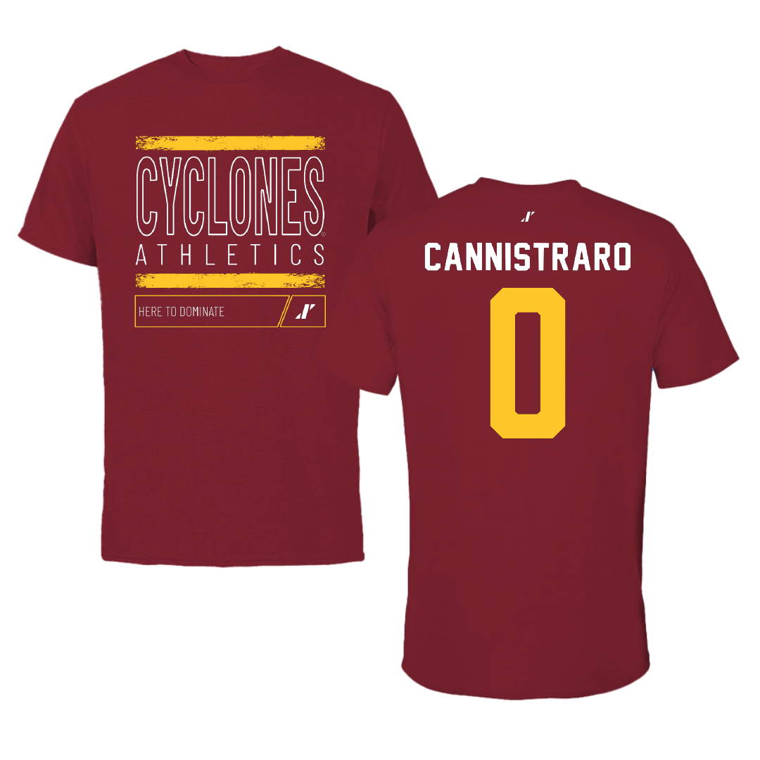 Iowa State University Soccer Cardinal Dominate Tee - #0 Kasey Cannistraro
