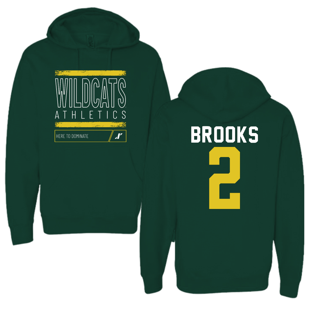 Northern Michigan University Basketball Forest Green Dominate Hoodie - #2 Riley Brooks