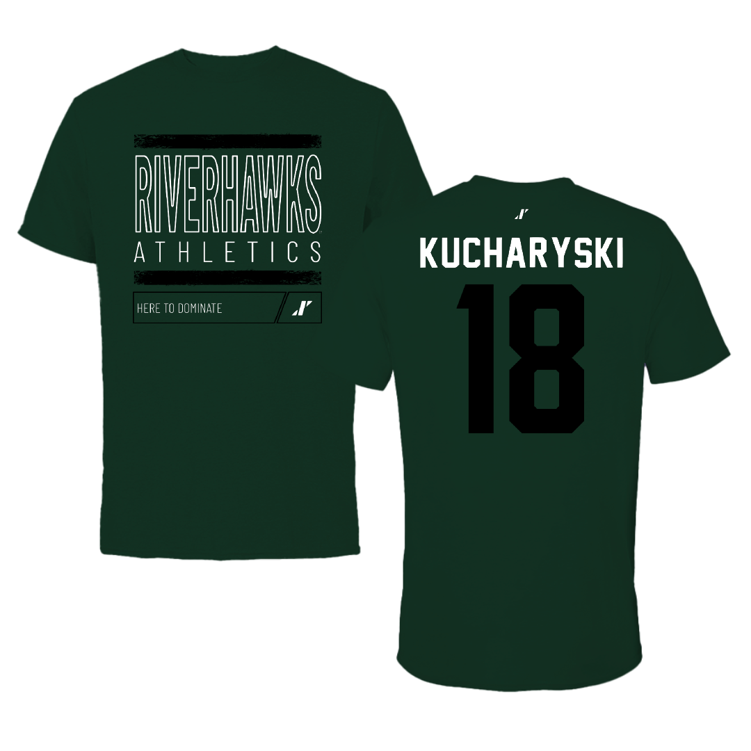 Northeastern State University Soccer Forest Green Dominate Tee - #18 Olivia Kucharyski