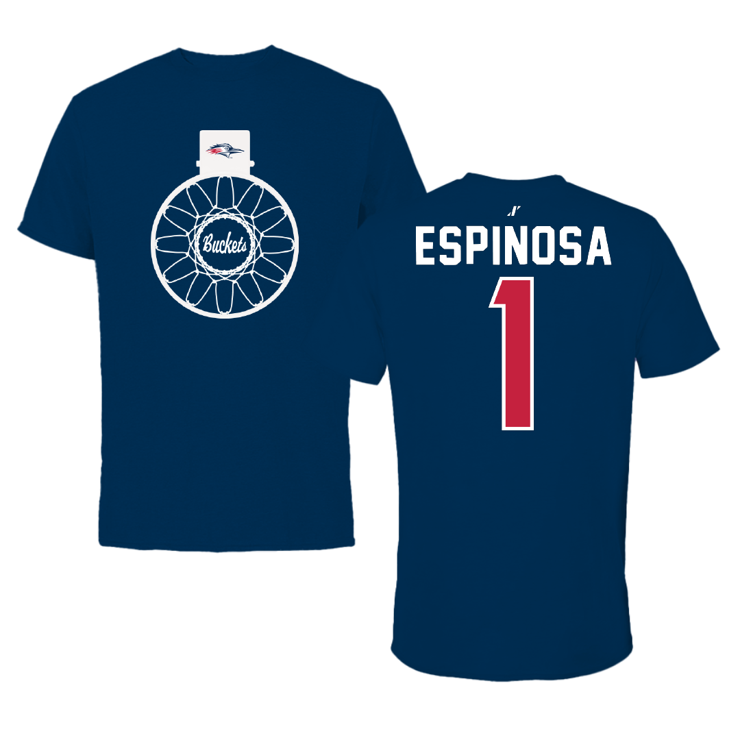 Metropolitan State University of Denver Basketball Navy Buckets Tee - #1 Mikylah Espinosa