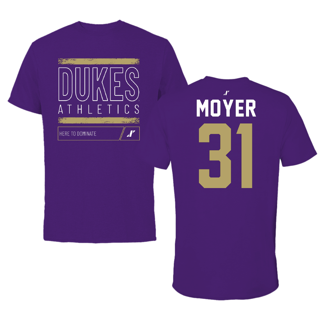 James Madison University Lacrosse Purple Dominate Tee - #31 Adanya Moyer