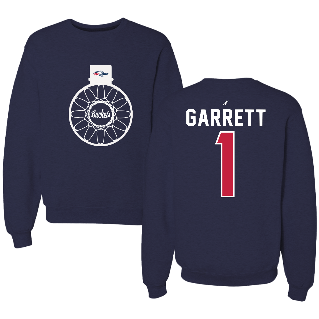 Metropolitan State University of Denver Basketball Navy Buckets Crewneck - #1 KJ Garrett