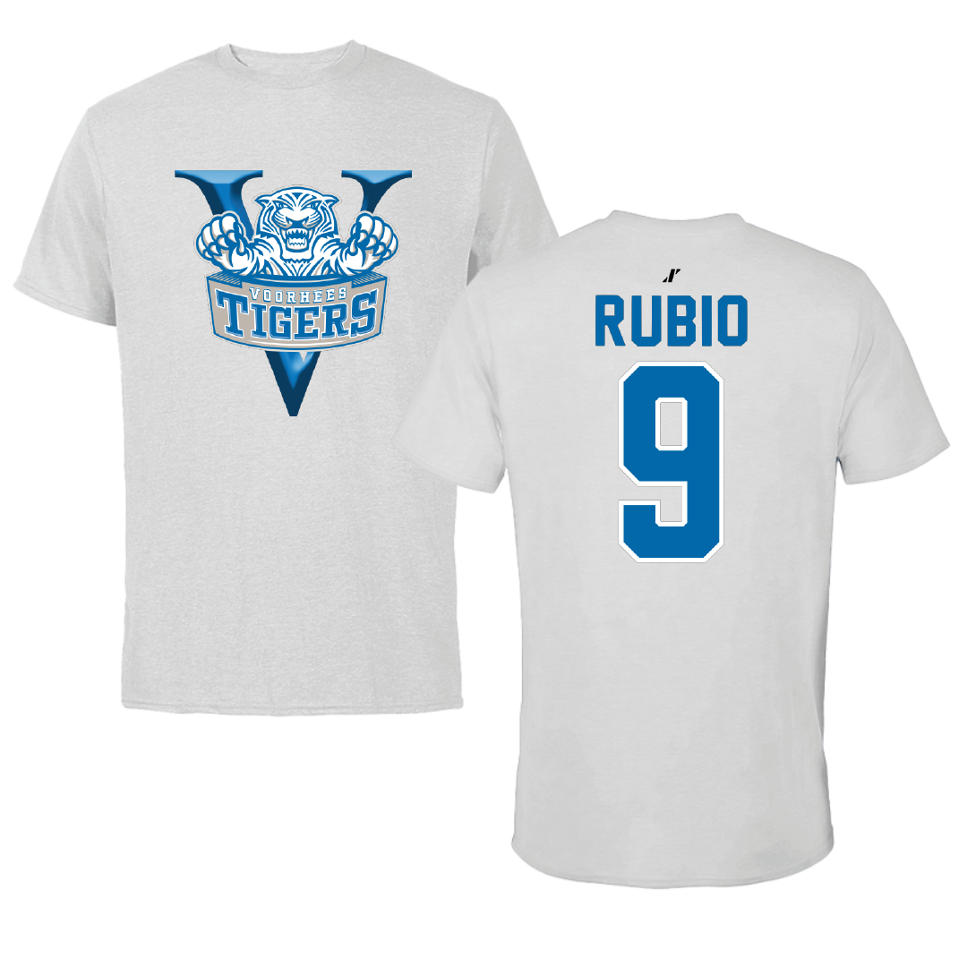 Voorhees University Baseball Light Gray Tee - #9 Miguel Rubio