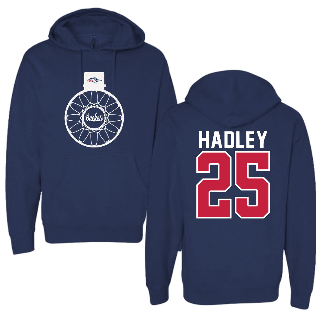 Metropolitan State University of Denver Basketball Navy Buckets Hoodie - #25 Blake Hadley
